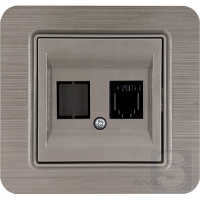 Розетка телефонная cat 3 Arvia Electric Lavin Медь (21 28 4010 221)